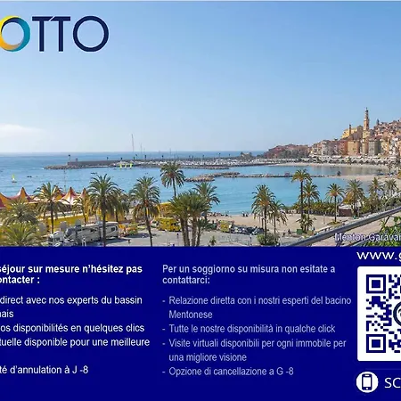 Superbe 3p Avec Terrasse, Plein Centre De Menton, Proche Et Commerces - Fr-1-196-358 *